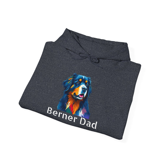 Bernese Mountain Dog Dad Hooded Sweatshirt